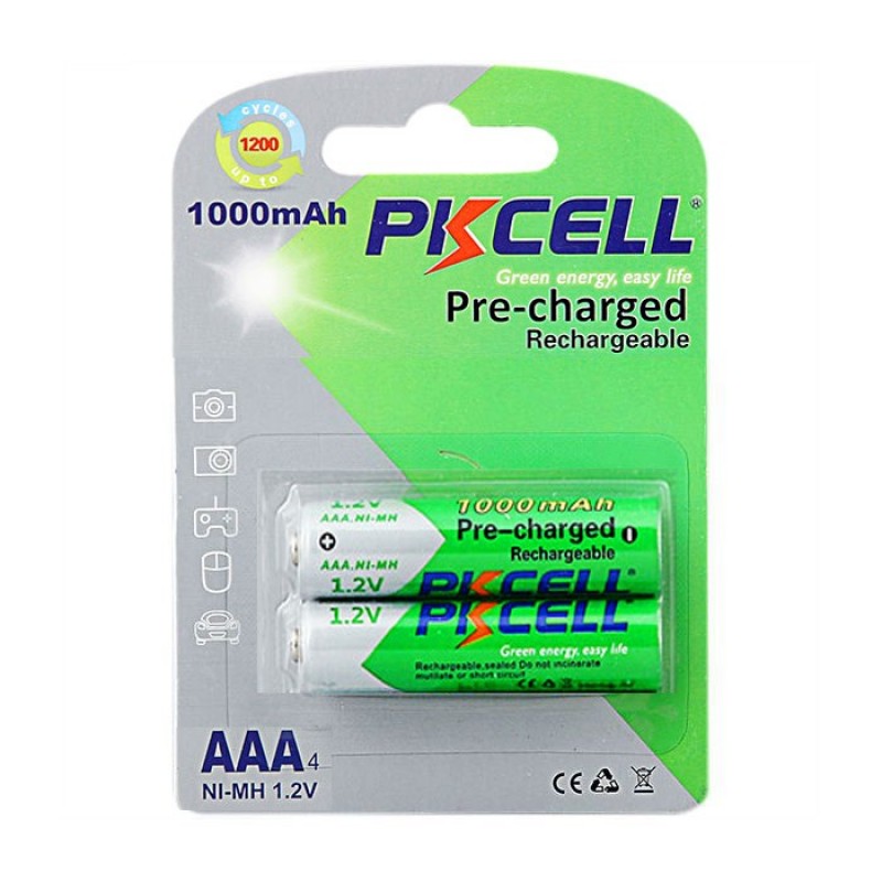 PKCELL NI-MH RTU AAA1000mah Επαναφορτιζόμενες