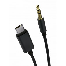 Καλώδιο USB Type-C σε jack 3.5mm ,1m, Black POWERTECH 