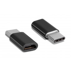 Adapter USB Type-C σε Micro USB CAB-UC019, μαύρο POWERTECH 