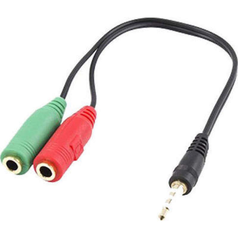 HEADSET CABLE 3,5mm x 2F.3pin - 3,5mm M.4pin 0,3m