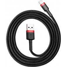 Baseus Cafule Braided USB to Lightning Cable Black/Red 1m (CALKLF-B19) 2.4A