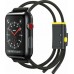 Baseus Let's Go Rope Λουράκι Σιλικόνης Μαύρο (Apple Watch 38/40mm)