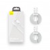 Baseus Simple Wisdom Cable Data Kit USB to Type-C 5A (2 ΤΕΜ/Σετ）1,5 m Λευκό