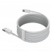 Baseus Simple Wisdom Cable Data Kit USB to Type-C 5A (2 ΤΕΜ/Σετ）1,5 m Λευκό