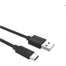 Type-C Καλώδιο Σύνδεσης USB 3.0 Duracell USB A 1m Μαύρο